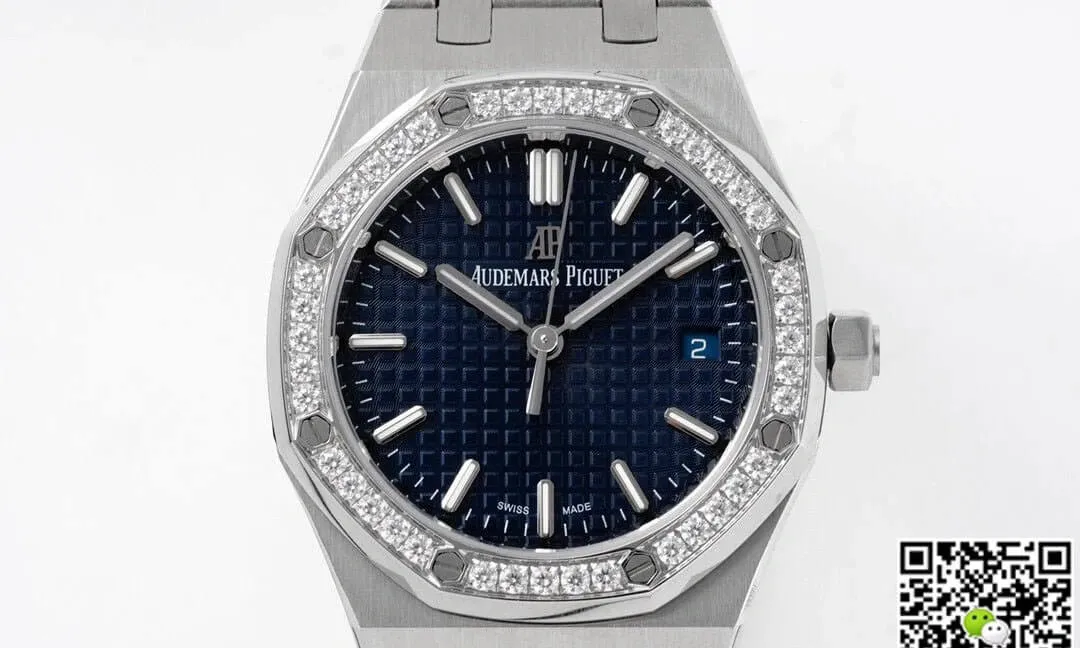 Audemars Piguet Royal Oak 77351ST.ZZ.1261ST.01 8F Factory 1:1 Best Edition Replica Watch Diamond-Set Bezel
